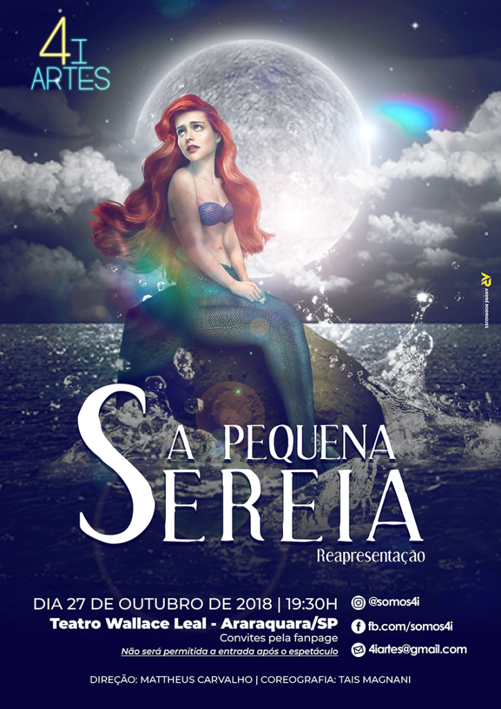 Poster Pequena Sereia Reapresentação